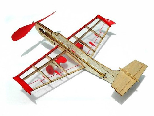 Rockster Jet Mini Rubber-Band Powered Laser Cut Balsa Aircraft  Guillows