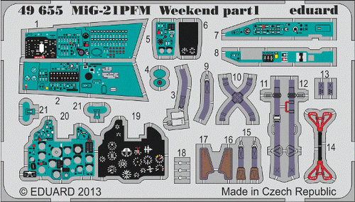 MiG21PFM Weekend for EDU 1/48 Eduard