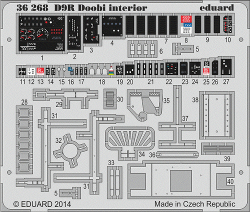 D9R Doobi Interior for MGK 1/35 Eduard