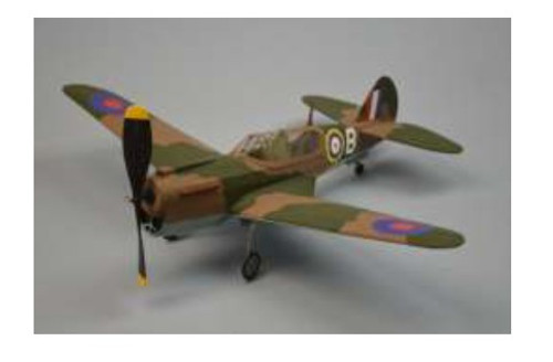 18" Wingspan P40 Kittyhawk Rubber Pwd Aircraft Laser Cut Kit Dumas
