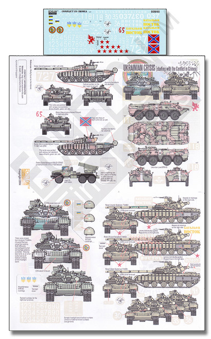 Ukrainian Crisis Conflict in Crimea 1/35 Echelon Decals
