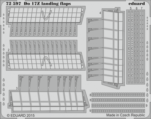 Do17Z Landing Flaps for ARX 1/72 Eduard
