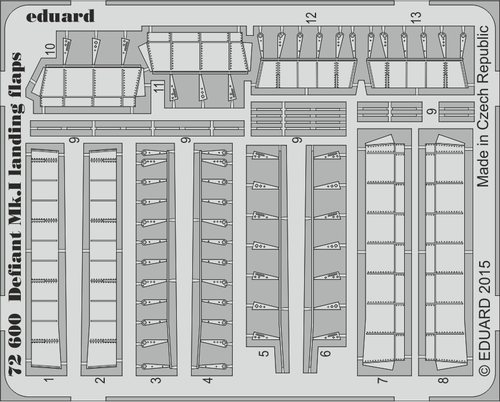 Defiant Mk I Landing Flaps for AIR 1/72 Eduard