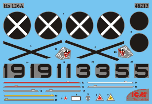 Hs 126A-1 Condor Legion Reconnaissance Plane with Bomb Rack 1/48 ICM Models