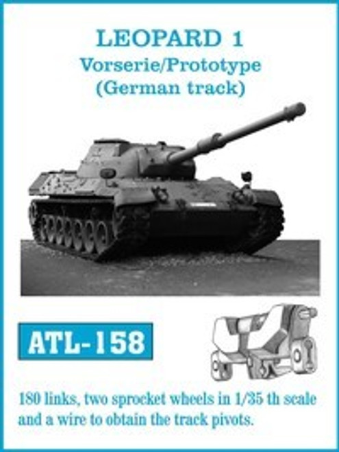 Leopard 1 Vorserie/Protype (German) Track Set (180 Links & 2 Sprocket Wheels) 1/35 Friulmodel