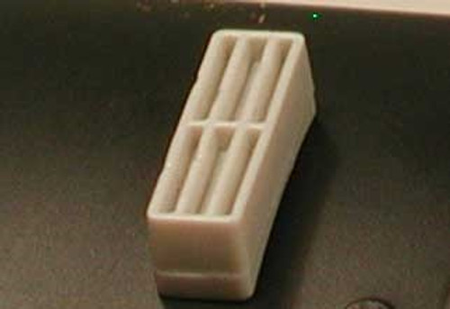 Diesel Square Exhaust Stack (2) (Plastic) HO Cal Scale