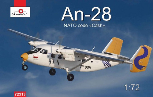 Antonov An28 NATO Code Twin Engine Light Turboprop Transport and Passenger Aircraft 1/72 A-Model