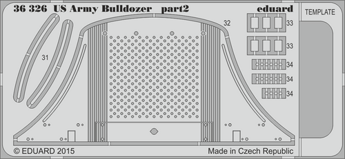 Armor- US Army Bulldozer for MNA 1/35 Eduard