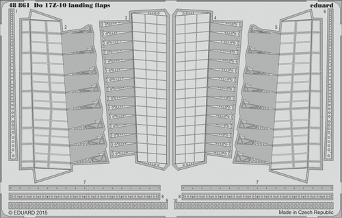 Do 17Z-10 Landing Flaps for ICM 1/48 Eduard