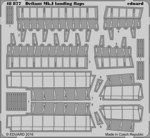 Defiant Mk I Landing Flaps for ARX 1/48 Eduard
