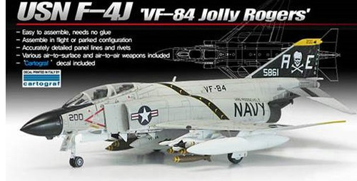 USN F-4J VF-84 'Jolly Rogers' 1/72 Academy