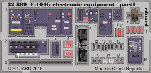 F-104G Electronic Equipment for ITA (Painted) 1/32 Eduard