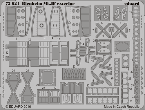 Blenheim Mk IF Exterior for ARX 1/72 Eduard