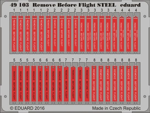 Remove Before Flight Steel (Painted) 1/48 Eduard