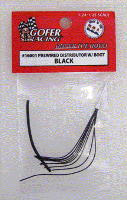 Black Prewired Distributor w/Plug Boot Material 1/24-1/25 Gofer Racing Decals