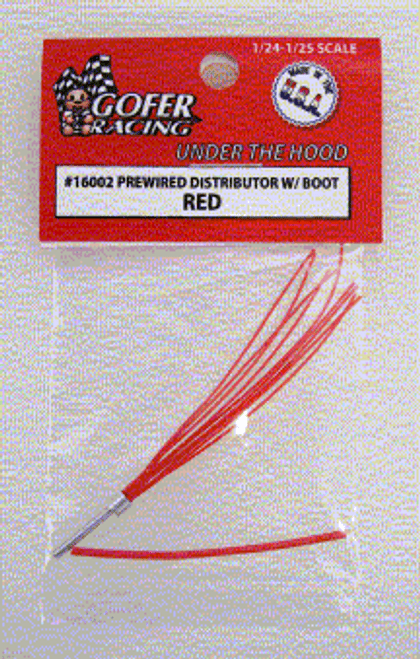 Red Prewired Distributor w/Plug Boot Material 1/24-1/25 Gofer Racing Decals