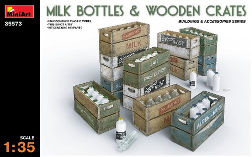 Milk Bottles & Wooden Crates 1/35 MiniArt