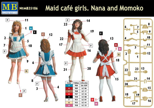 Nana & Momoko Maid Café Girls 1/35 Master Box