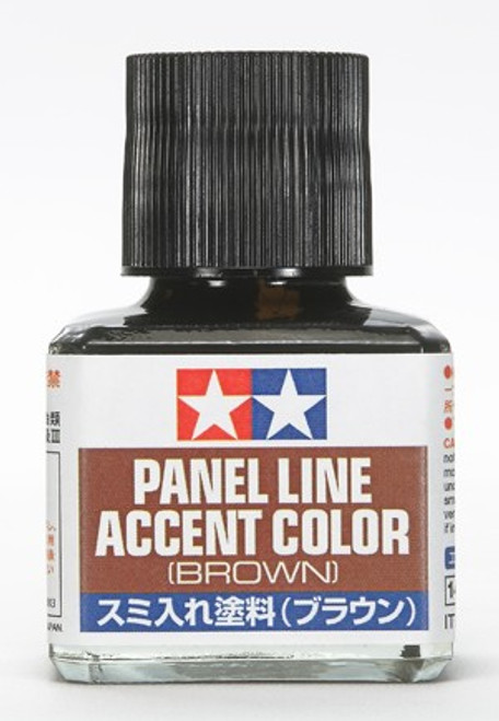 Brown Panel Line Accent Color (40ml Bottle) Tamiya