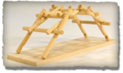 Leonardo DaVinci 15th Century Emergency Bridge Wooden Kit Pathfinders