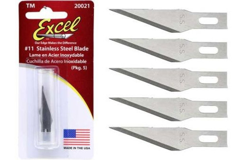 #11 Stainless Steel Blades (5) Excel Tools
