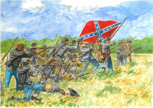 American Civil War Confederate Infantry 1/72 Italeri