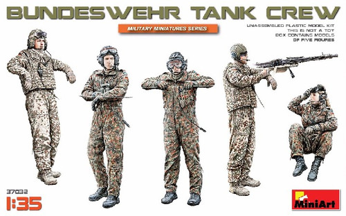 Bundeswehr German Tank Crew (5) 1/35 Miniart
