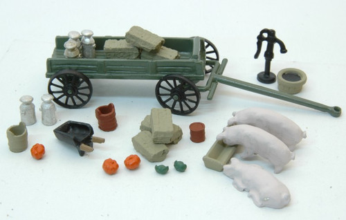 Farmyard Detail Set (27) HO Scale JL Innovative