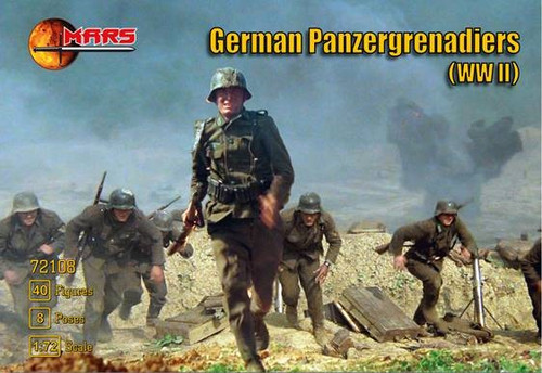 WWII German Panzergrenadiers (40) 1/72 Mars Models