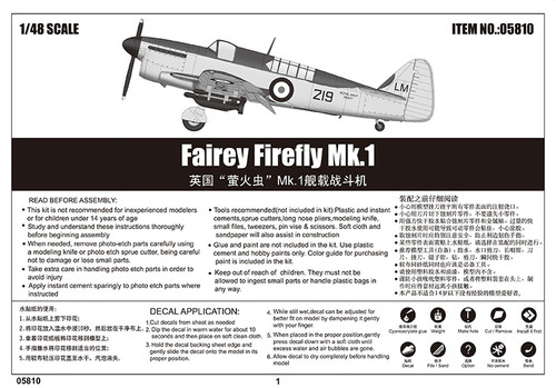 Fairey Firefly Mk.I Fighter 1/48 Trumpeter