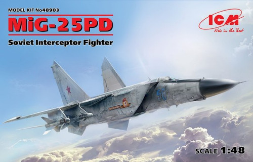MiG-25PD Soviet Interceptor Fighter 1/48 ICM Models