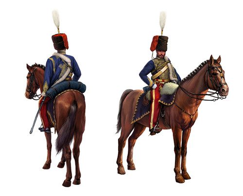 British 11th Hussars Soldiers Crimean Wars (12-figures w/horses) 1/72 Italeri
