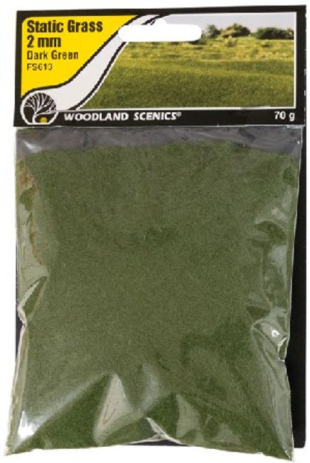 Static Grass- Dark Green (2mm) Woodland Scenics
