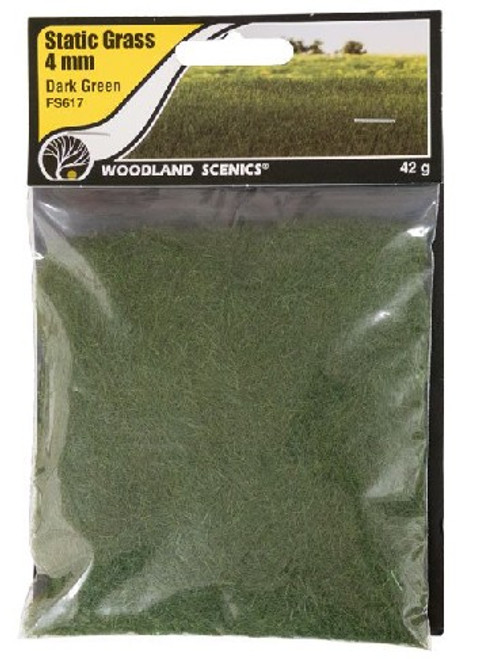 Static Grass- Dark Green (4mm) Woodland Scenics
