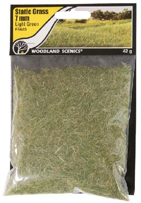 Static Grass- Light Green (7mm) Woodland Scenics