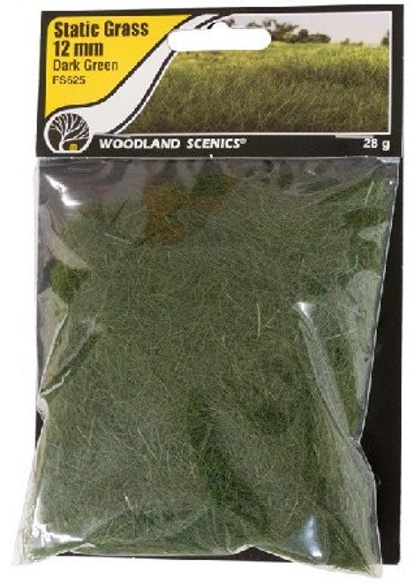 Static Grass- Dark Green (12mm) Woodland Scenics