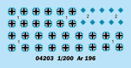 Ar 196 Seaplane Set 5-Pack 1/200 Trumpeter