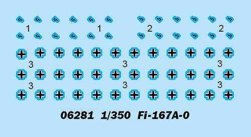 Fi 167A-0 Recon Bomber Set 6-Pack 1/350 Trumpeter