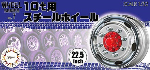 Steel Wheel for 10T 22.5" Tire & Wheel Set 1/32 Fujimi