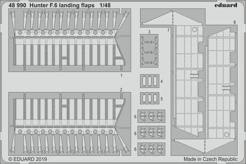 Hunter F.6 Landing Flaps for ARX 1/48 Eduard