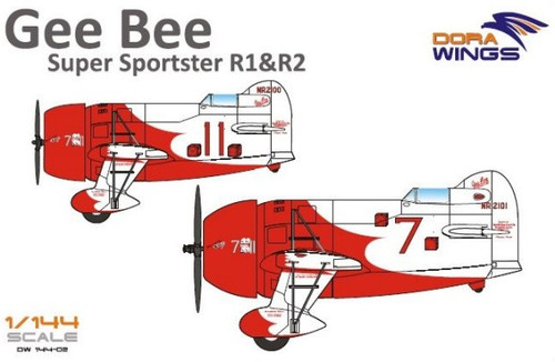 Gee Bee Super Sportster R1/R2 Aircraft (2 in 1) 1/144 Dora Wings