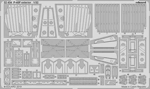 P-40F Exterior for TSM 1/32 Eduard