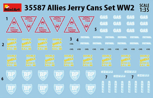 WWII Allies Jerry Cans Set (30) 1/35 Miniart