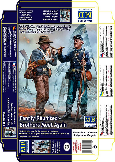 Family Reunited American Civil War End of the War Confederate & Union Soldiers (2) 1/35 Masterbox