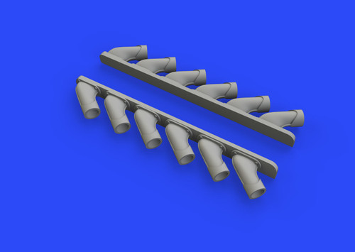 Spitfire Mk XIV Exhaust Stacks for ARX (Resin) 1/48 Eduard