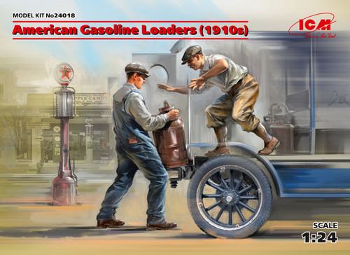 American Gasoline Loaders (1910s) (2 figures) 1/24 ICM Models