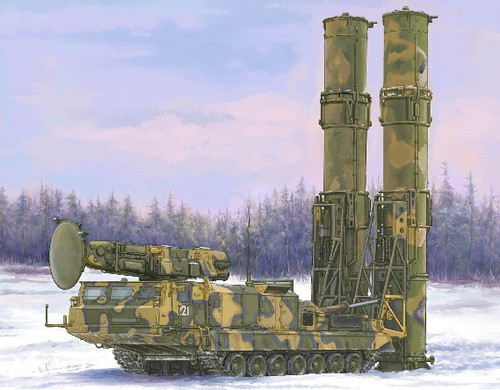 Russian S300V 9A82 Surface-to-Air (SAM) Missile Launcher 1/35 Trumpeter