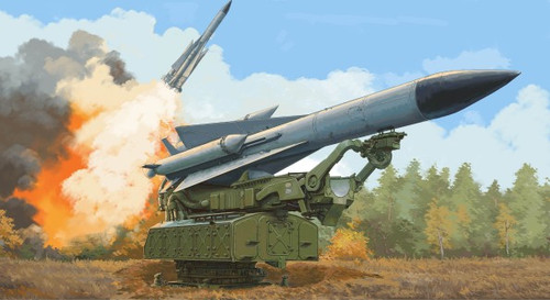 Russian 5V28 Missile on 5P72 Launcher SAM5 Gammon Missile System 1/35 Trumpeter