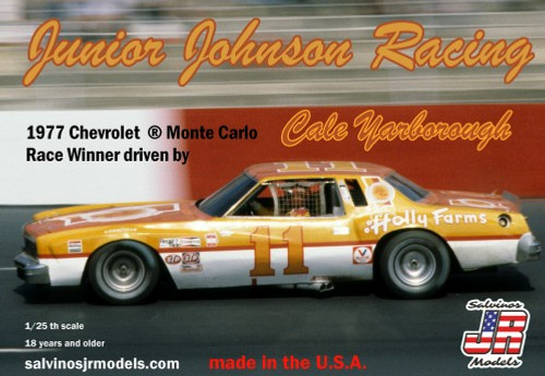 Junior Johnson Racing Cale Yarborough #11 Chevy Monte Carlo 1977 Winston Cup Winner 1/25 Salvinos JR