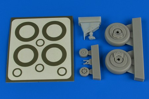 A-1H Skyraider Wheels & Paint Masks For TAM 1/48 Aires